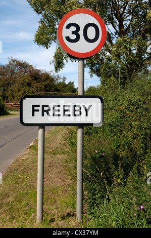 Freigegen Dorf Schild, Leicestershire, England, UK Stockfoto