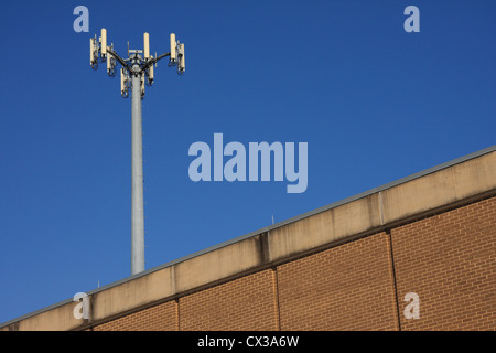 Mast an dem Gebäude in Miami, USA. Stockfoto