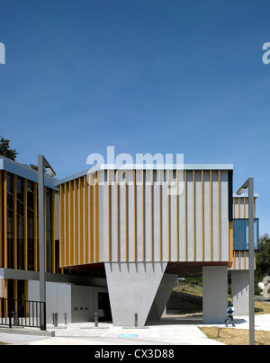 Die William O. Lockridge/Bellvue Library, Washington, Vereinigte Staaten von Amerika. Architekt: Adjaye Associates, 2012. Alles in allem Außenansicht. Stockfoto