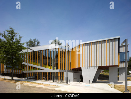 Die William O. Lockridge/Bellvue Library, Washington, Vereinigte Staaten von Amerika. Architekt: Adjaye Associates, 2012. Alles in allem Außenansicht. Stockfoto