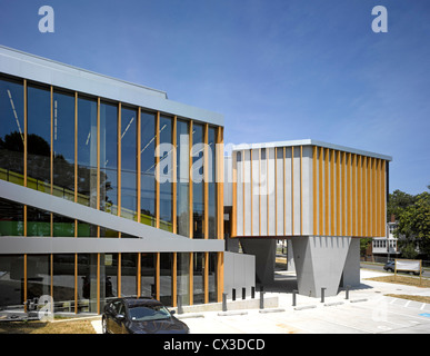 Die William O. Lockridge/Bellvue Library, Washington, Vereinigte Staaten von Amerika. Architekt: Adjaye Associates, 2012. Seitenansicht. Stockfoto