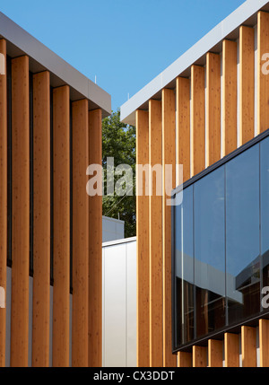 Die William O. Lockridge/Bellvue Library, Washington, Vereinigte Staaten von Amerika. Architekt: Adjaye Associates, 2012. Verkleidung-Detail. Stockfoto