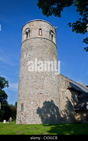 Str. Margarets Kirche, Herringfleet, Suffolk, England Stockfoto