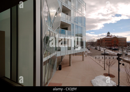 Denver Art Museum Residenzen, Denver, Vereinigte Staaten von Amerika. Architekt: Daniel Libeskind und Davis Partnership Architects, 2006. EXTERIO Stockfoto