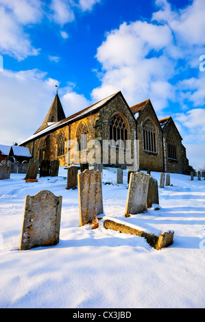 Kirche, Westerham, Kent, England, uk, Europa Stockfoto