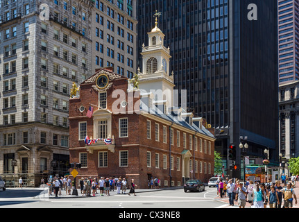 Die historischen Old State House Museum, Boston, Massachusetts, USA Stockfoto