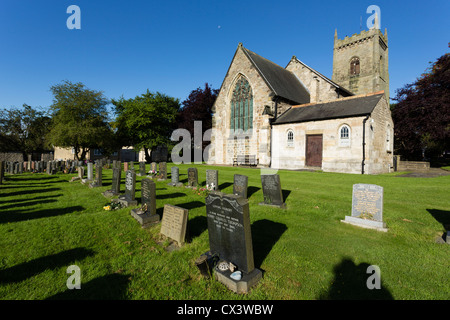 Allerheiligenkirche, Barwick in Elmet. Die Kirche stammt aus normannischer Zeit. Stockfoto