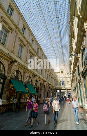 Galeries Royales Saint-Hubert, Brüssel, Belgien Stockfoto