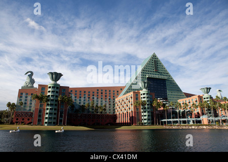 Swan und Dolphin Hotel Disneyland Stockfoto