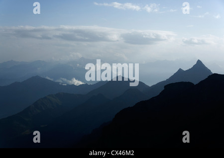 Berglandschaft in den italienischen Alpen Stockfoto