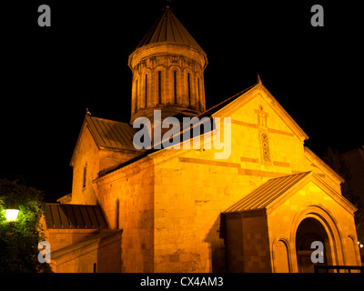 Tiflis (Tbilissi) Sioni Kathedrale bei Nacht Stockfoto