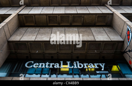 Zentralbibliothek, Birmingham, West Midlands, UK von John Madin entworfen und öffnete im Jahr 1974. Es wird voraussichtlich im Jahr 2014 zu schließen Stockfoto