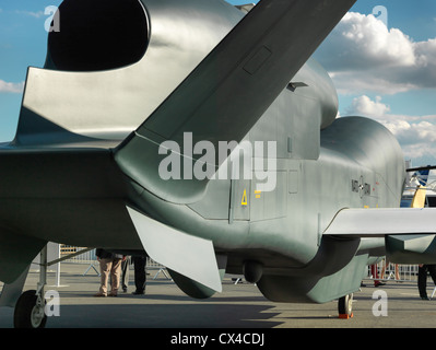 Euro Hawk Drohne von Northrop Grumman auf dem Display auf Air Show Berlin (ILA). RQ-4 Block 20 Global Hawk. Hohe Auflösung geschossen. UAV. Stockfoto