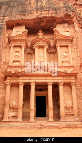 "Die Schatzkammer" Petra, Rock City von Jordanien verloren. Stockfoto