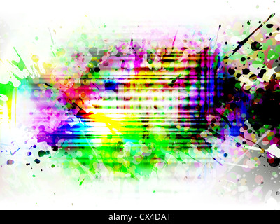 leuchtend bunte splash Stockfoto