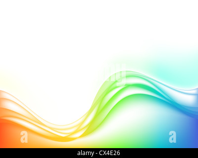 abstrakt stilisierte bunte Wellen, mit Transparenz-Effekt Stockfoto