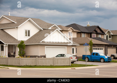 Fort McMurray ist das Zentrum der Athabasca-Ölsande, drittgrößten Ölreserven der Welt Stockfoto