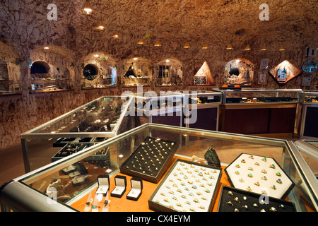 U-Schmuck-Shop in Coober Pedy.  Coober Pedy, Südaustralien, Australien. Stockfoto