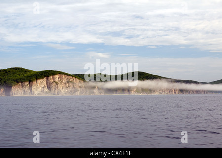 Meer-Landschaft. Dalnegorsk Stadtteil, Japan Meer, Fernost, Primorsky Krai, Russische Föderation Stockfoto