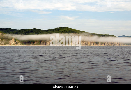 Meer-Landschaft. Dalnegorsk Stadtteil, Japan Meer, Fernost, Primorsky Krai, Russische Föderation Stockfoto