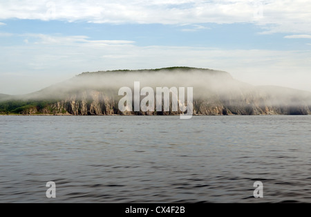 Meer-Landschaft. Dalnegorsk Stadtteil, Japan Meer, Fernost, Primorsky Krai, Russische Föderation Stockfoto