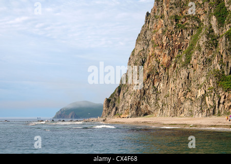 Meer-Landschaft. Dalnegorsk Stadtteil, Japan Meer, Fernost, Primorsky Krai, Russische Föderation Stockfoto