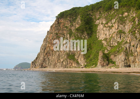 Meer-Landschaft. Dalnegorsk Stadtteil, Japan Meer, Fernost, Primorsky Krai, Russische Föderation Stockfoto