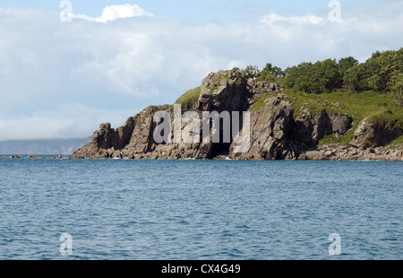 Meer-Landschaft. Dalnegorsk Stadtteil, Japan Meer, Fernost, Primorsky Krai, Russische Föderation Stockfoto