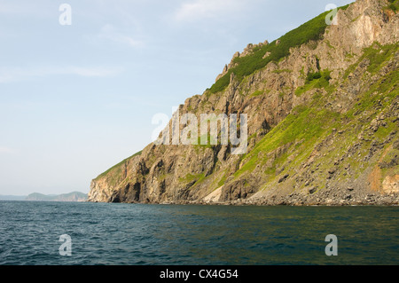 Meer-Landschaft. Dalnegorsk Stadtteil, Japan Meer, Fernost, Primorsky Krai, Russische Föderation Stockfoto