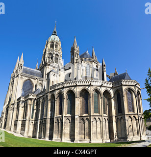 Kathedrale Notre-Dame, Bayeux, Normandie, Frankreich Stockfoto