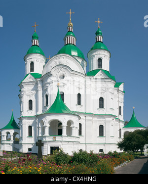 Kathedrale der Geburt (1752-1763) in Kozelets (Tschernihiw Region, Uklraine) Stockfoto