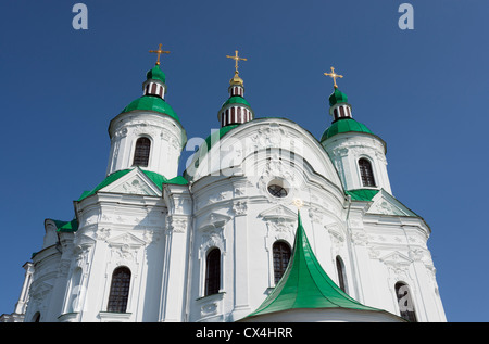 Kathedrale der Geburt (1752-1763) in Kozelets (Tschernihiw Region, Uklraine) Stockfoto