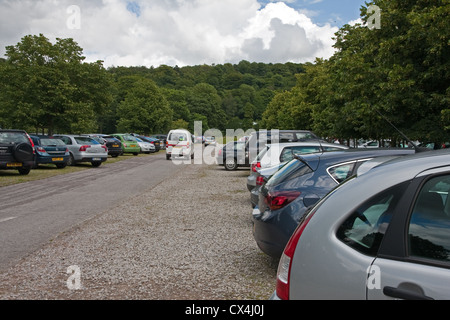 Parken im Parkhaus am Herrenhaus Stockfoto