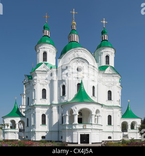 Kathedrale der Geburt (1752-1763) in Kozelets (Tschernihiw Region, Uklraine) Stockfoto