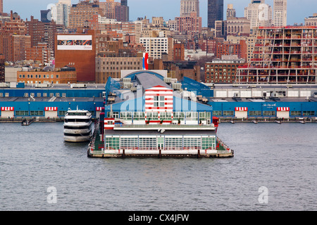 Waterfront von Manhattan, New York City, USA Stockfoto