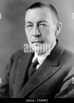 Rachmaninoff, Sergej Wassiljewitsch Rachmaninow, russischer Komponist, Pianist und Dirigent. Stockfoto