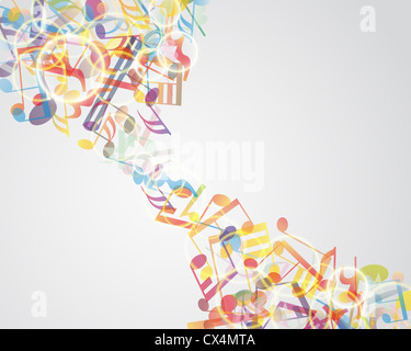 Multicolor musikalische fest angestellten Hintergrund. Vektor-Illustration mit Transparenz EPS 10. Stockfoto