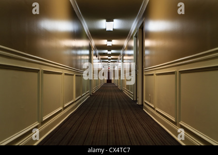 Ein Flur in einem Hotel in Atlanta, Georgia, USA Stockfoto