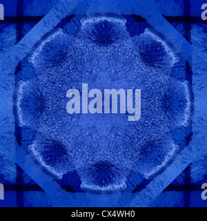 Blaue Fraktal-Hintergrund Stockfoto