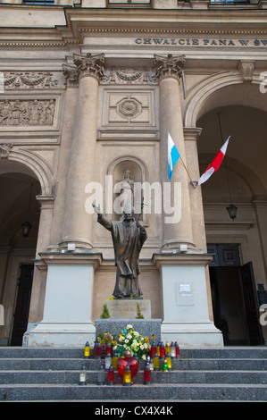 Kościół Wszystkich Świętych der Allerheiligen Kirche am Plac Grzybowski ehemaligen Ghetto square das jüdische Viertel Warschau Polen Stockfoto