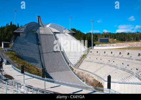 Holmenkollbakken Ski Jumping tower Hill (2010) Holmenkollen Bezirk Vestra Aker Bezirk Oslo Norwegen Europa Stockfoto