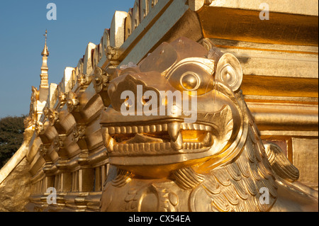 Shwezigon Pagode (Pagode), Bagan, Myanmar (Burma) Stockfoto