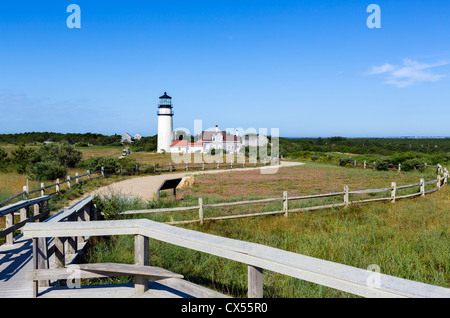 Cape Cod Highland Leuchtturm, Cape Cod National Seashore, North Truro, Cape Cod, Massachusetts, USA Stockfoto