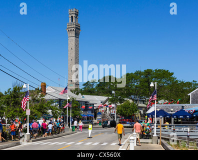 Der Pilgrim Monument Turm, Provincetown, Cape Cod, Massachusetts, USA Stockfoto