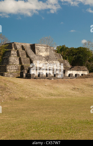 30 Meilen von Belize City befindet sich Altun Ha eine Maya-Stätte, 200 v. Chr. stammt. Mittelamerika, Belize. Stockfoto