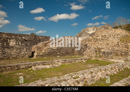 30 Meilen von Belize City befindet sich Altun Ha eine Maya-Stätte, 200 v. Chr. stammt. Mittelamerika, Belize. Stockfoto