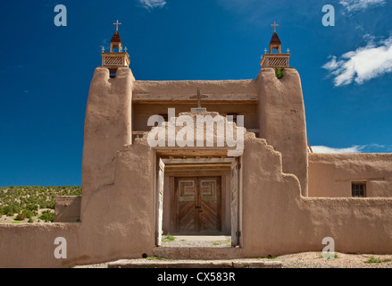 San Jose de Gracia Kirche Las Trampas, New Mexico, USA Stockfoto