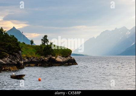 Norwegen, Lofoten. Raftsundet. Stockfoto