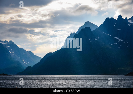 Norwegen, Lofoten. Raftsundet. Stockfoto