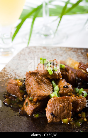 Rindfleisch gekocht im chinesischen Stil Stockfoto